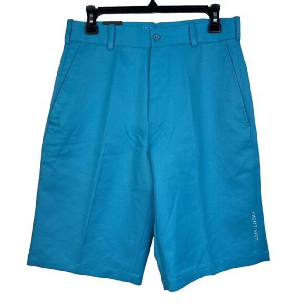 NEW Black Clover Men's 30 Waist Quick Dry Golf Short 100% Polyester Wicking Blue